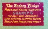 Shakey's had its own "pledge of allegiance" in the early 1970s.