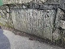 The names mentioned on Shanganagh Bridge, Shankill