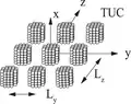 Scattering by periodic structures such as slabs, gratings, of periodic cubes placed on a surface, can be solved in the discrete dipole approximation.