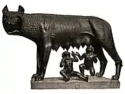 Capitoline Wolf.  Its ancient origin is now in doubt.