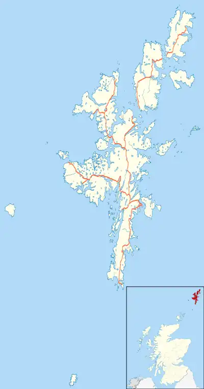 Twatt is located in Shetland