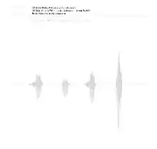 A sound wave on a white background