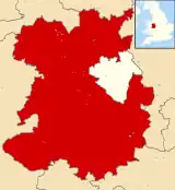 Shown within Shropshire ceremonial county