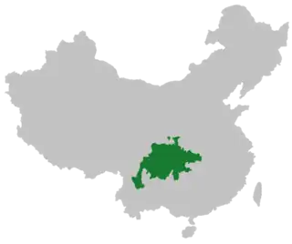 Sichuanese dialects are spoken in the Sichuan Basin and surrounding areas