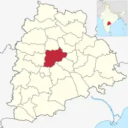 Location in Telangana