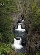 Siete Tazas waterfalls, in Molina.