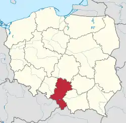 Location within Poland