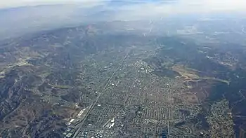 Aerial view of Simi Valley in 2014