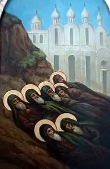 Holy fathers slain at Mt. Sinai and Raithu.