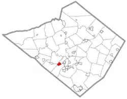 Location in Berks County, Pennsylvania