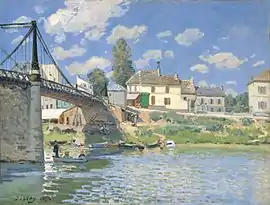 Alfred Sisley, Bridge at Villeneuve-la-Garenne, 1872, Metropolitan Museum of Art