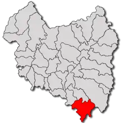 Location in Covasna County