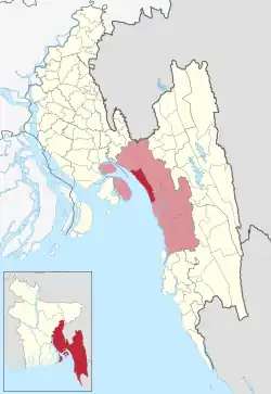 Location of Sitakunda