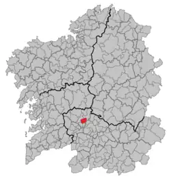 Location in Galicia