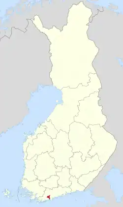 Location of Siuntio in Finland