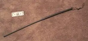 A 90 cm (3 ft) plastic sjambok used by South African Police.