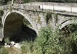 The old bridge over the River Vidima at Skandaloto.