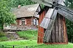 Windmill and home in Nowogród