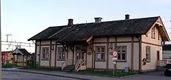 View of the village railway station