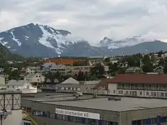 Part of Skjervøy village