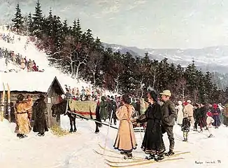 Ski Races in Fjelkenbakken (undated)