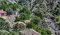 View of the ruins of Paos, abandoned village (ex name: Skoupi), in Achaia.