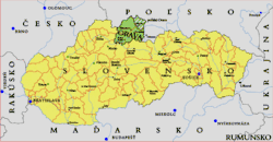 Orava on the map of Slovakia