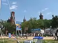 Food and drink tents at the Festival