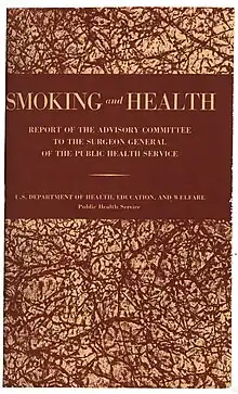 Cover page of the report on smoking and health