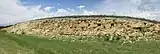 Niobrara Formation exposed in a Jewell County road cut