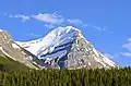 Mount Victoria's north peak seen from the Wapta Lake area