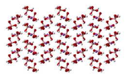 ball-and-stick model of the crystalstructure of sodium tetrahydroxyborate