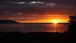 Sunset over Laholm Bay