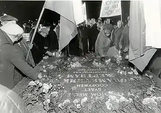 At the memorial