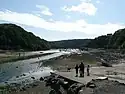 Summer evening at low tide in Solva