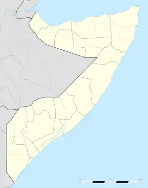 Ras Binnah is located in Somalia