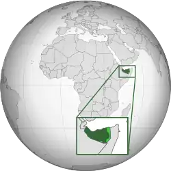 Location on the world map