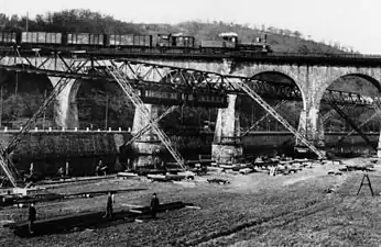 Construction of the Schwebebahn, 1900