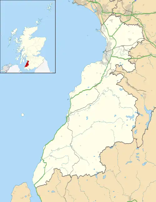 Dunure is located in South Ayrshire