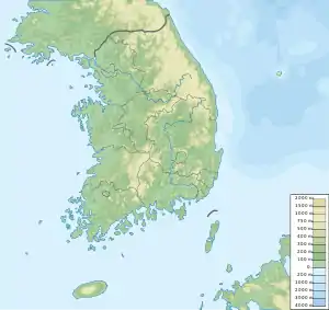 Location in South Korea