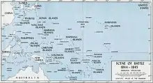 South Pacific islands in 1945