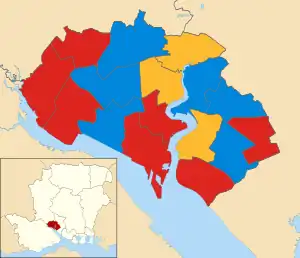 2010 results map