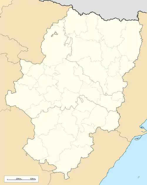 Ballabriga is located in Aragon