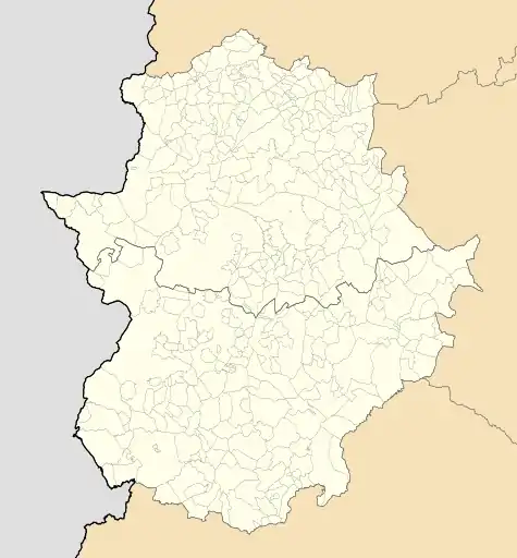 Coria is located in Extremadura