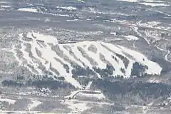 Aerial view of Spirit Mountain.