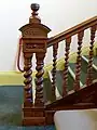 Grand staircase newel post