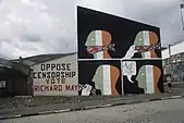 A mural in Belfast on British censorship