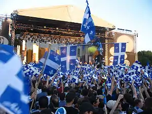 St-Jean-Baptiste Day celebrations at Maisonneuve park in Montréal