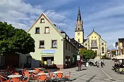 Martin Luther Square with the Church of Saint Andrew