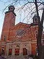 Facade of St. Benedict's Catholic Church by Br. Paul Byrd, OP